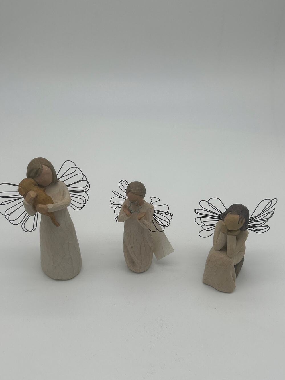 Willow Tree Angel Figurine Lot of 3 Caring Friendship Bright Star Demdaco Read